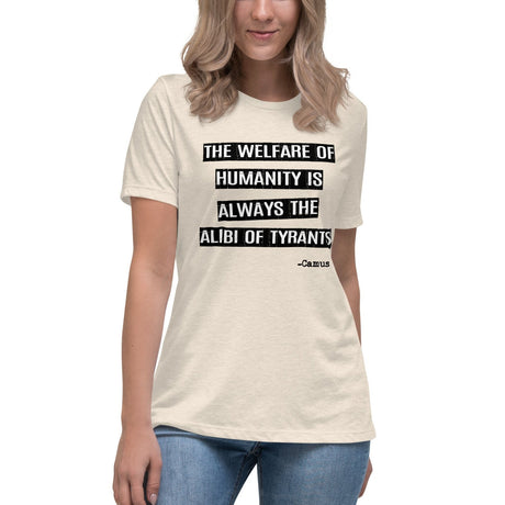 Albert Camus Alibi of Tyrants Women's Shirt