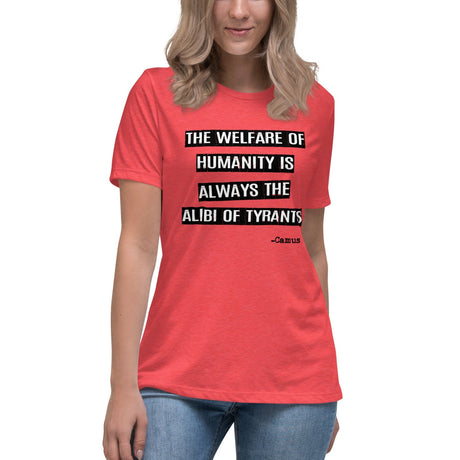 Albert Camus Alibi of Tyrants Women's Shirt