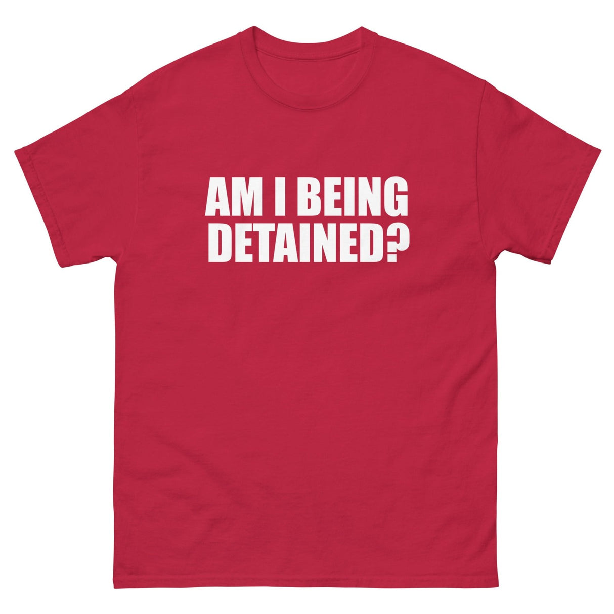 Am I Being Detained Heavy Cotton Shirt