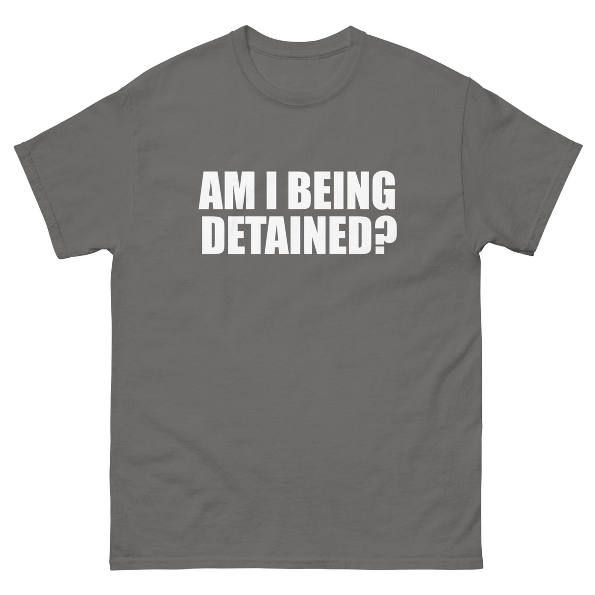 Am I Being Detained Heavy Cotton Shirt