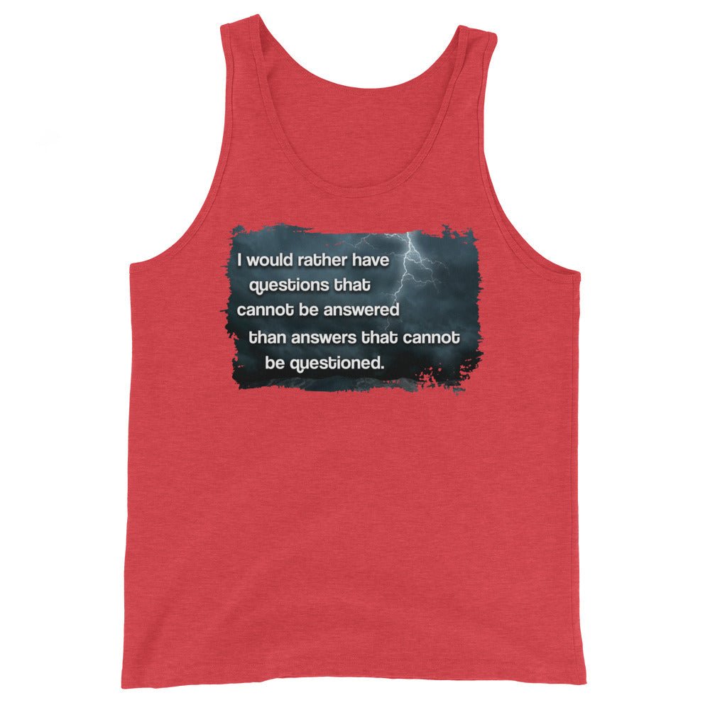 Answers That Cannot Be Questioned Premium Tank Top