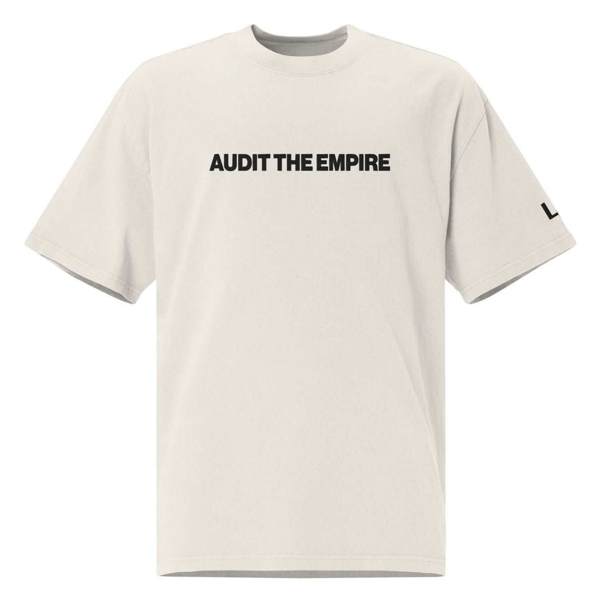 Audit The Empire // Oversized Garment - Dyed Embroidered Tee