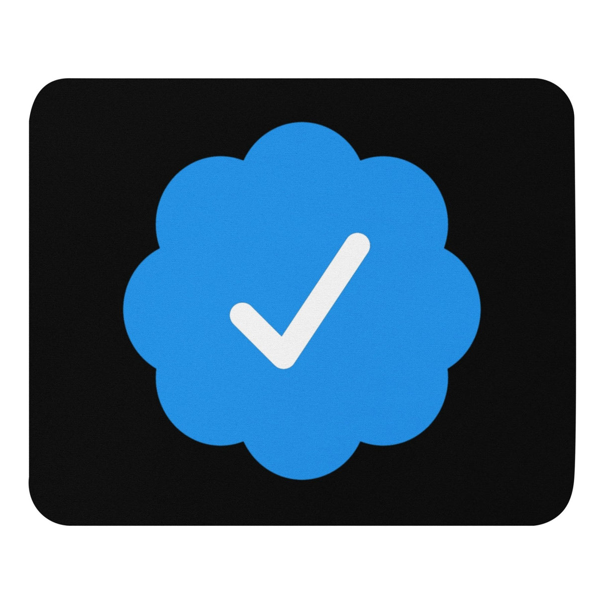 Blue Check Verified Mouse Pad