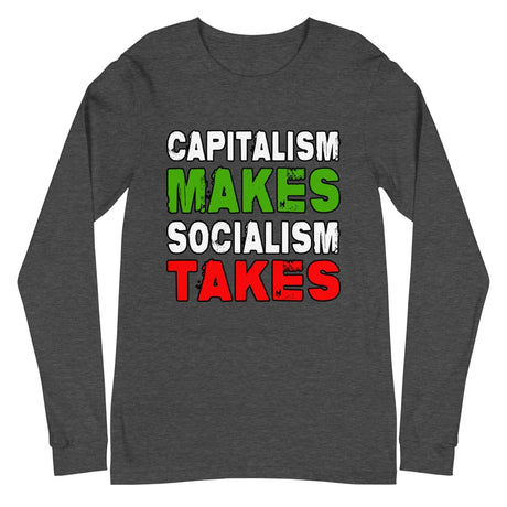 Capitalism Makes Socialism Takes Premium Long Sleeve Shirt