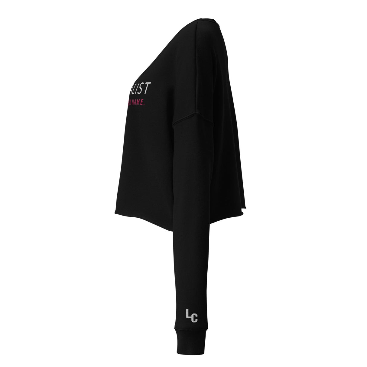 CAPITALIST // FIRST OF HER NAME Women's Embroidered Crop Sweatshirt