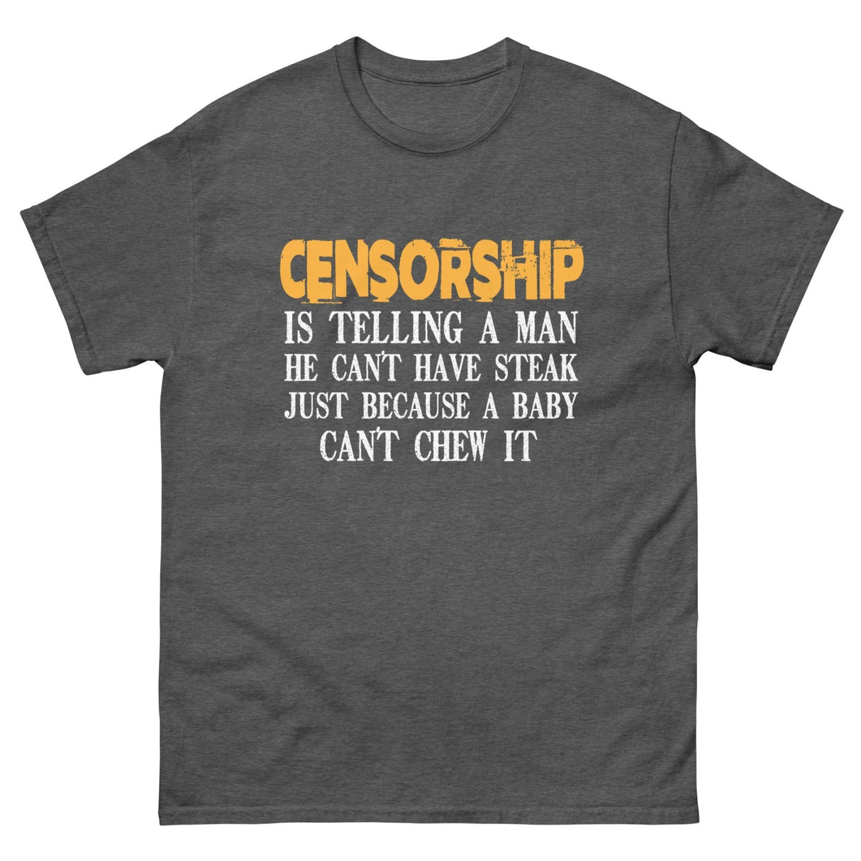 Censorship Steak Heavy Cotton Shirt