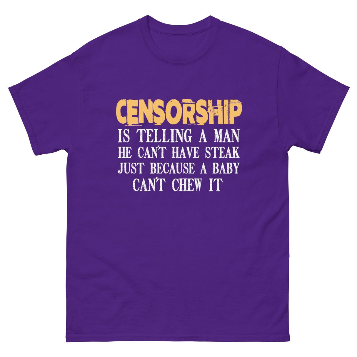 Censorship Steak Heavy Cotton Shirt