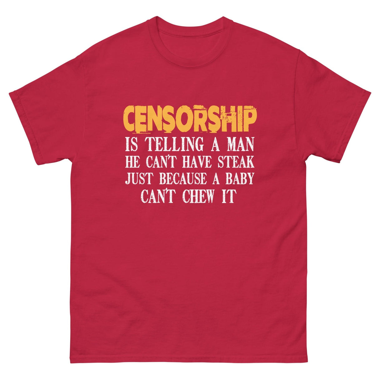 Censorship Steak Heavy Cotton Shirt