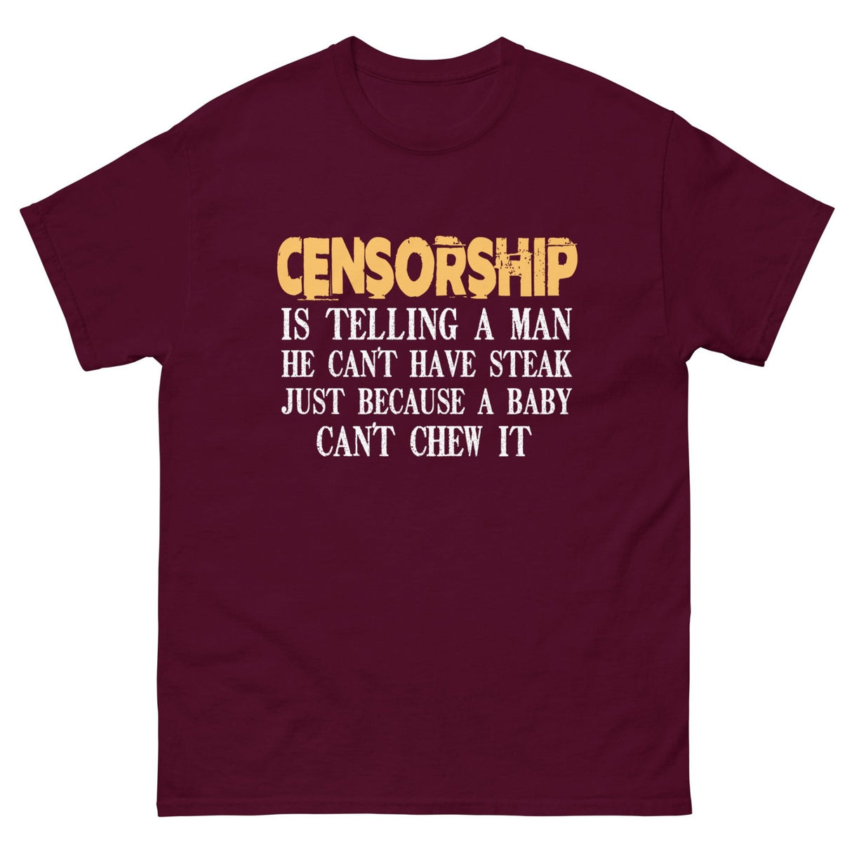Censorship Steak Heavy Cotton Shirt