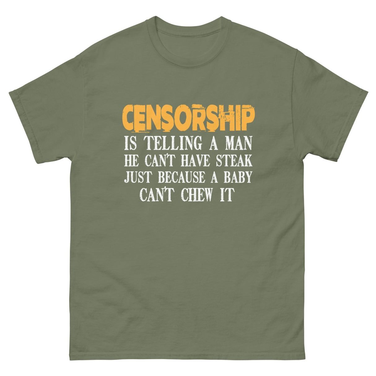Censorship Steak Heavy Cotton Shirt