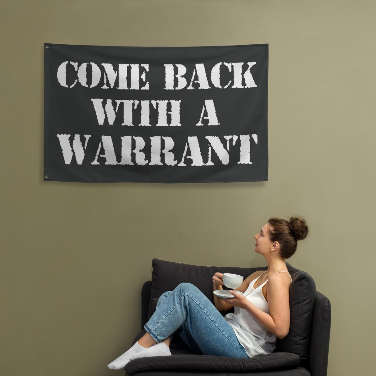 Come Back With A Warrant Flag