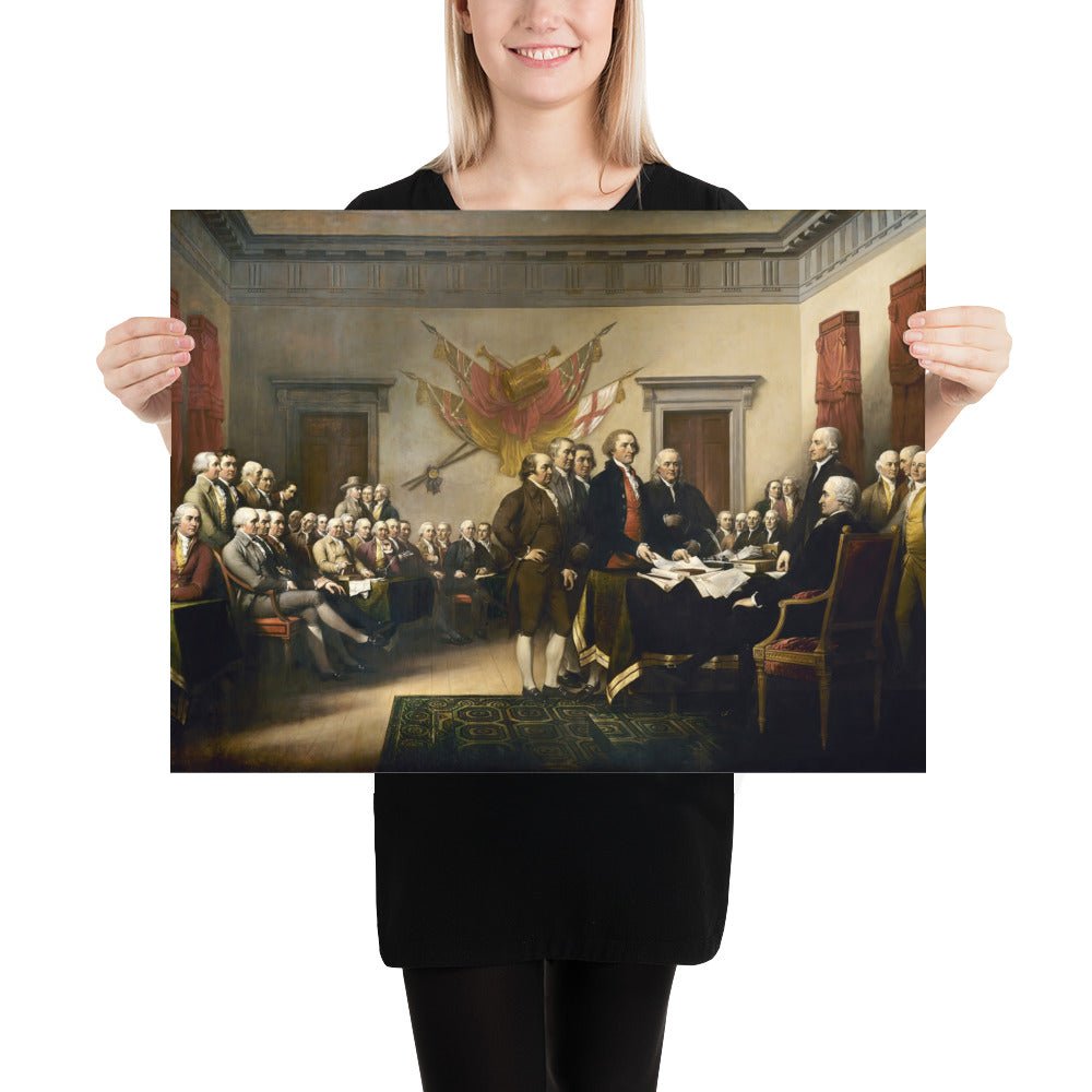 Declaration of Independence Signing Poster