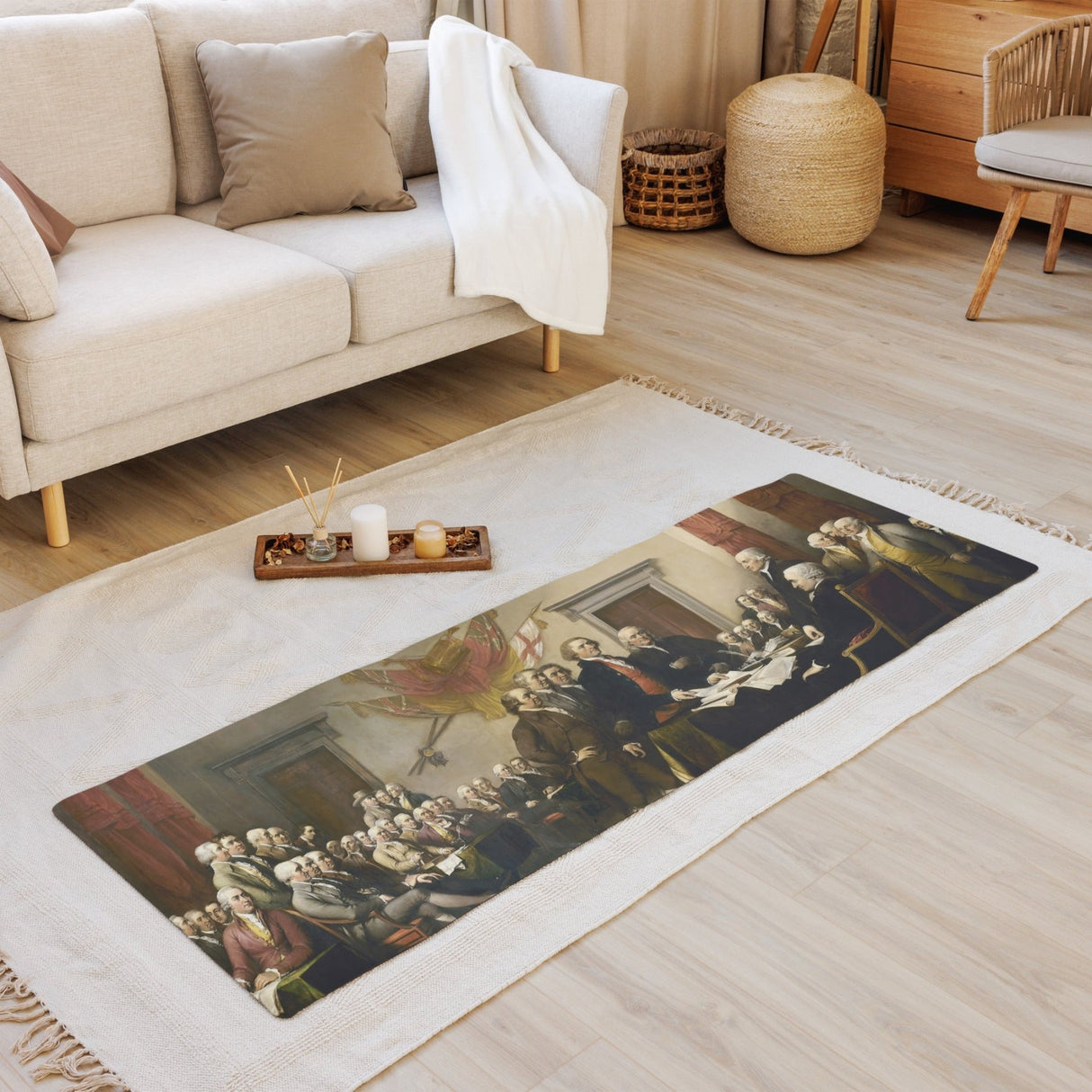 Declaration of Independence Signing Yoga Mat