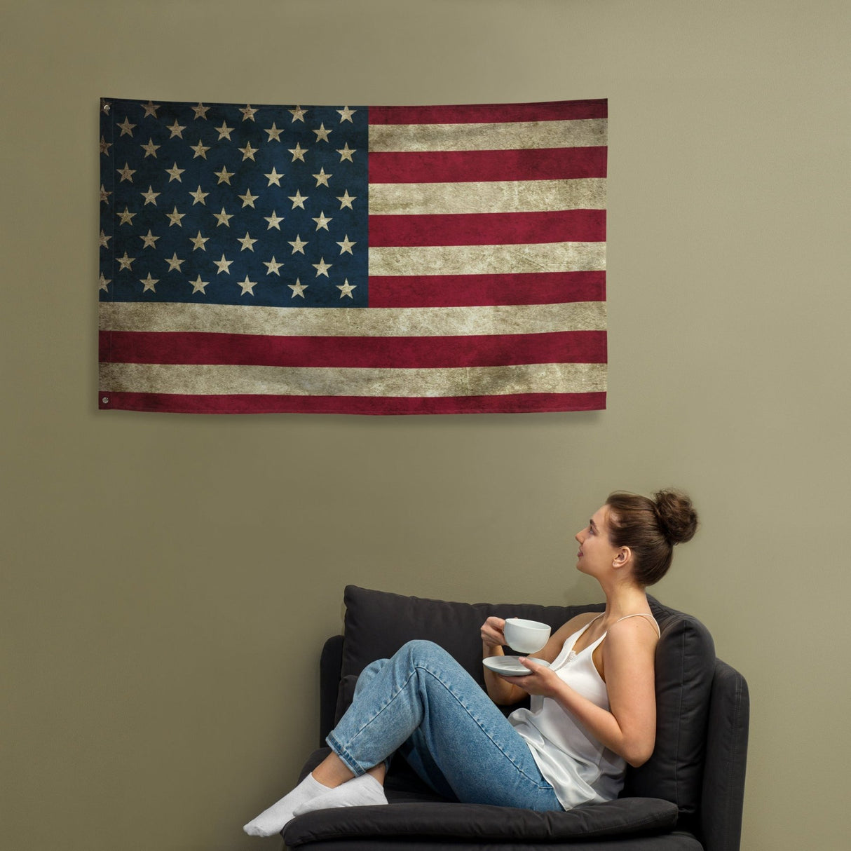 Distressed American Flag