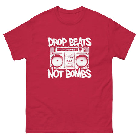 Drop Beats Not Bombs Heavy Cotton Shirt