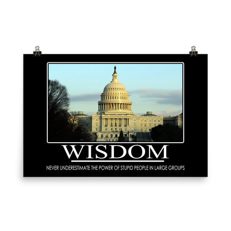 U.S. Capitol Wisdom Demotivational Poster