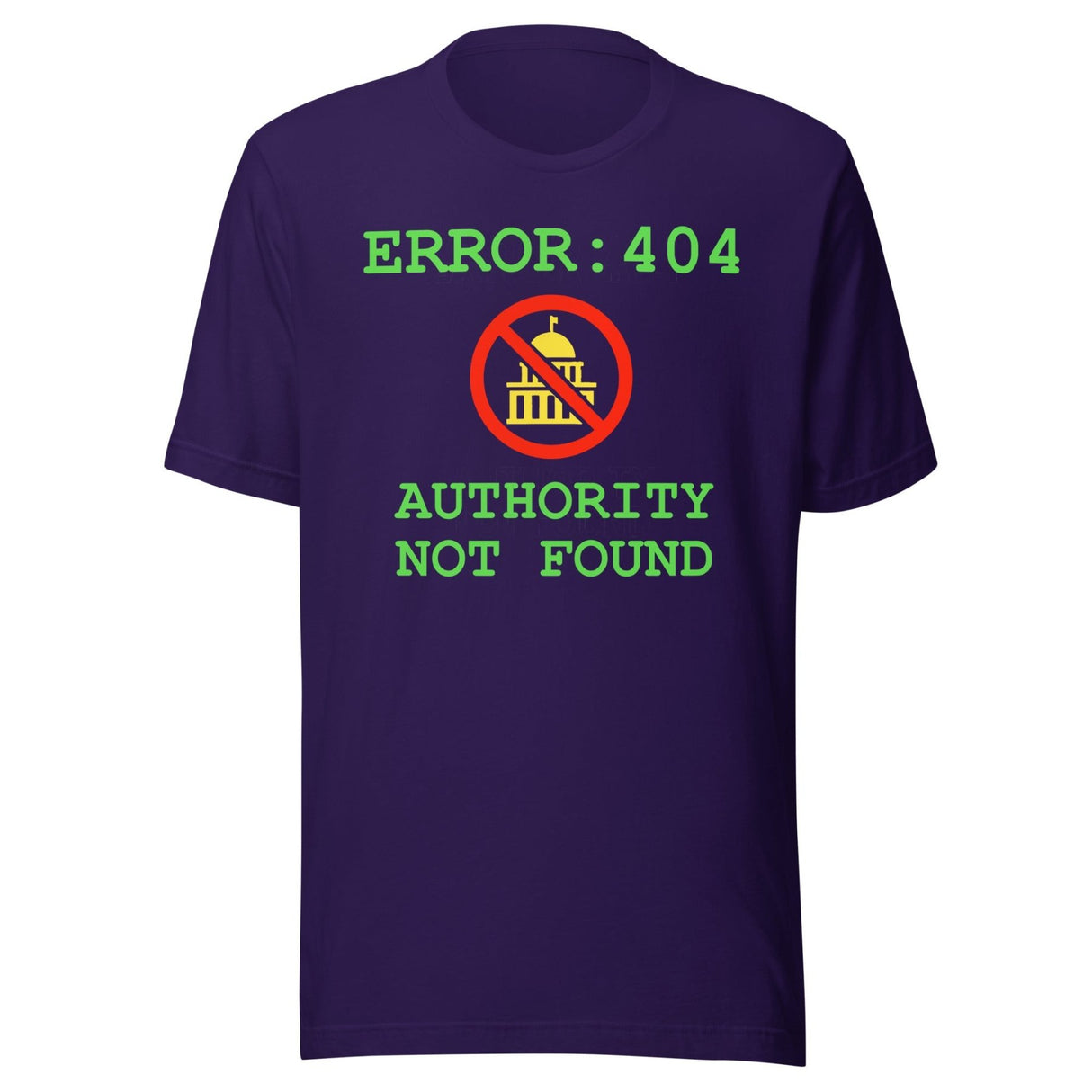 Error 404 Authority Not Found Shirt