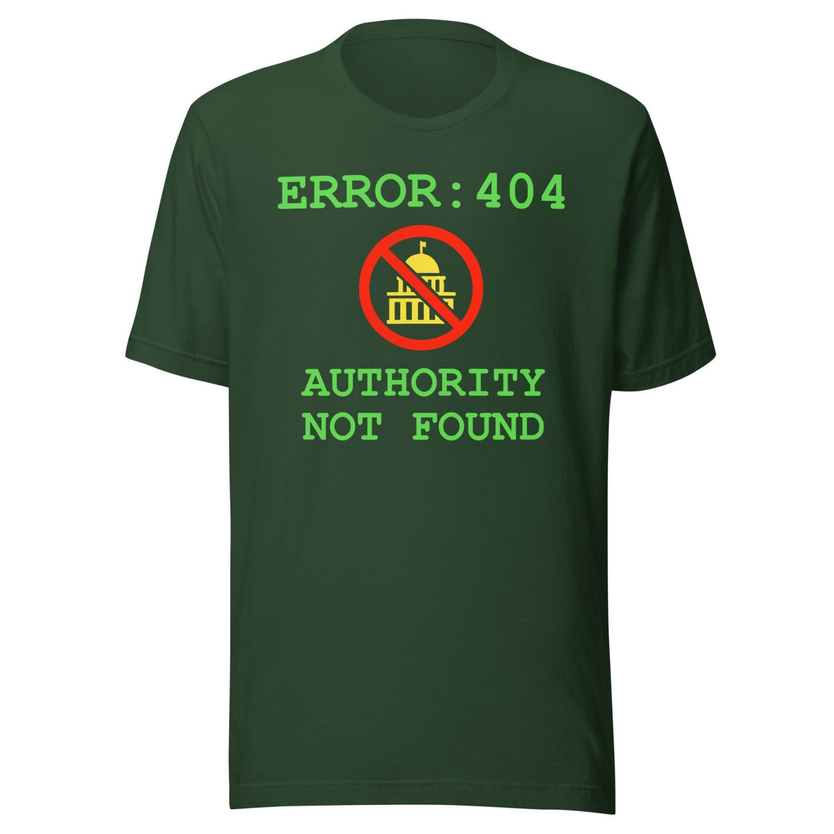 Error 404 Authority Not Found Shirt