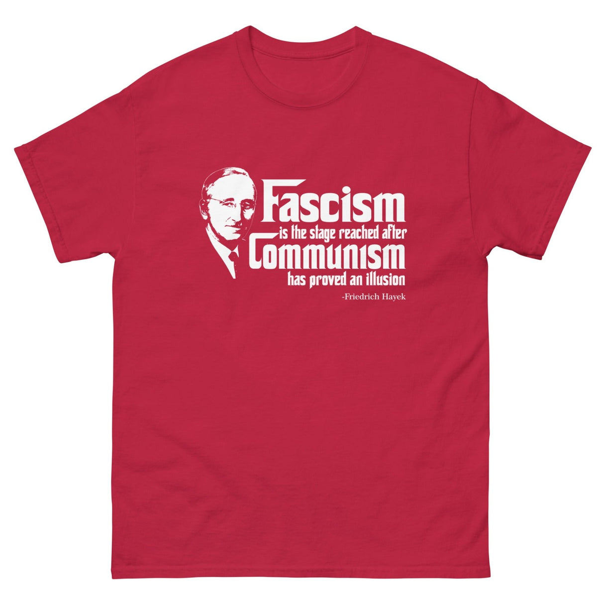 Hayek Anti - Communism Heavy Cotton Shirt