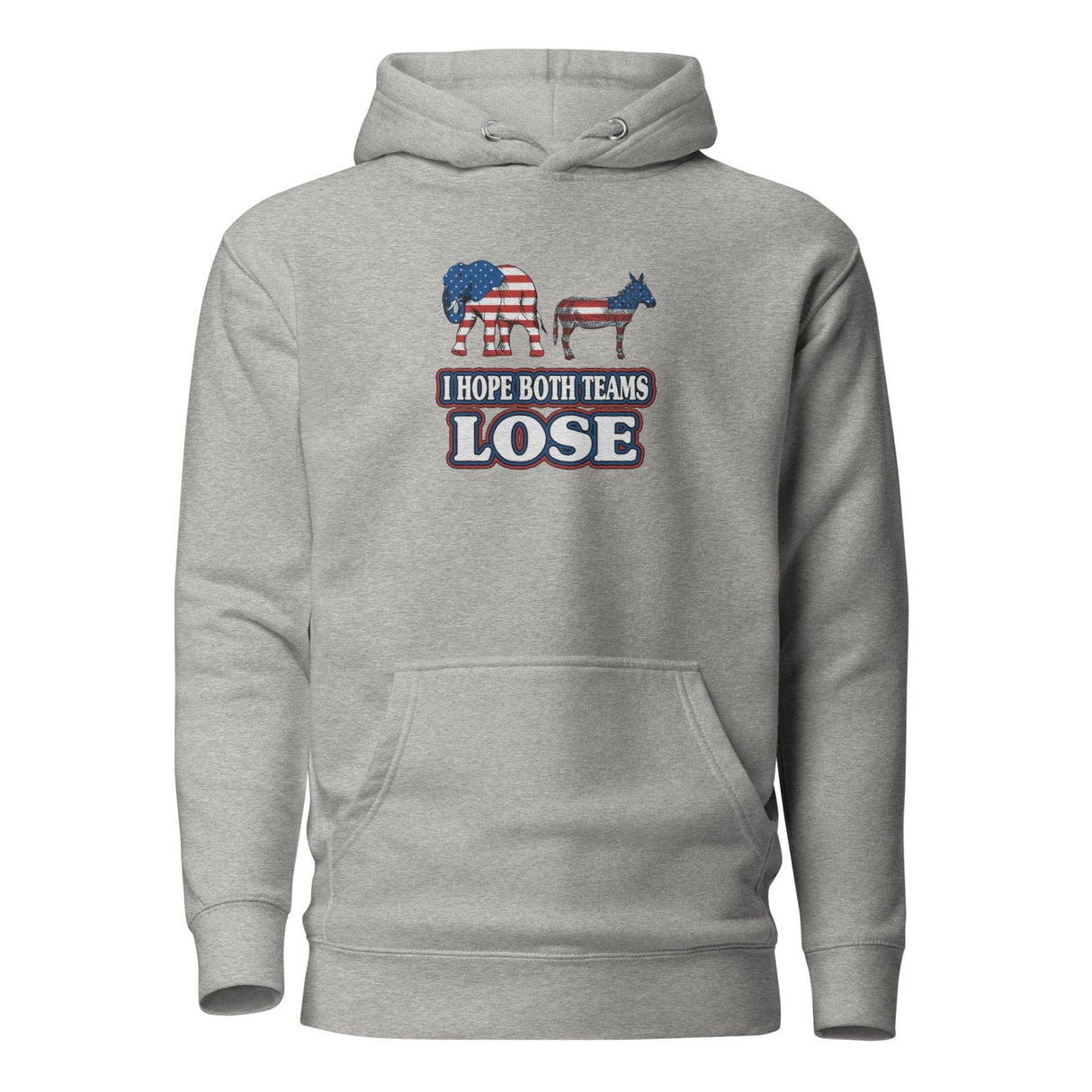 I Hope Both Teams Lose Embroidered Hoodie