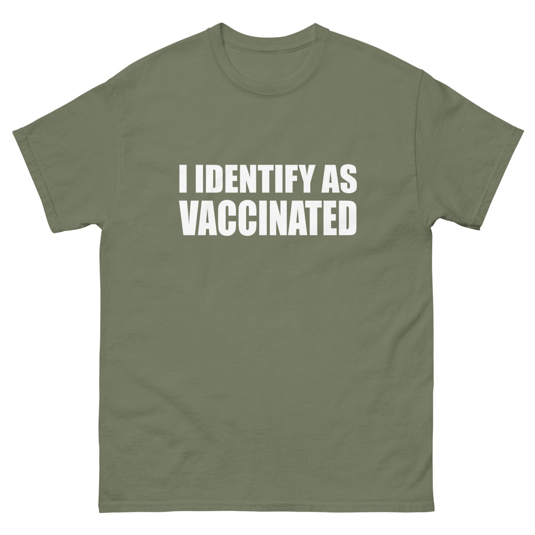 I Identify as Vaccinated Heavy Cotton Shirt