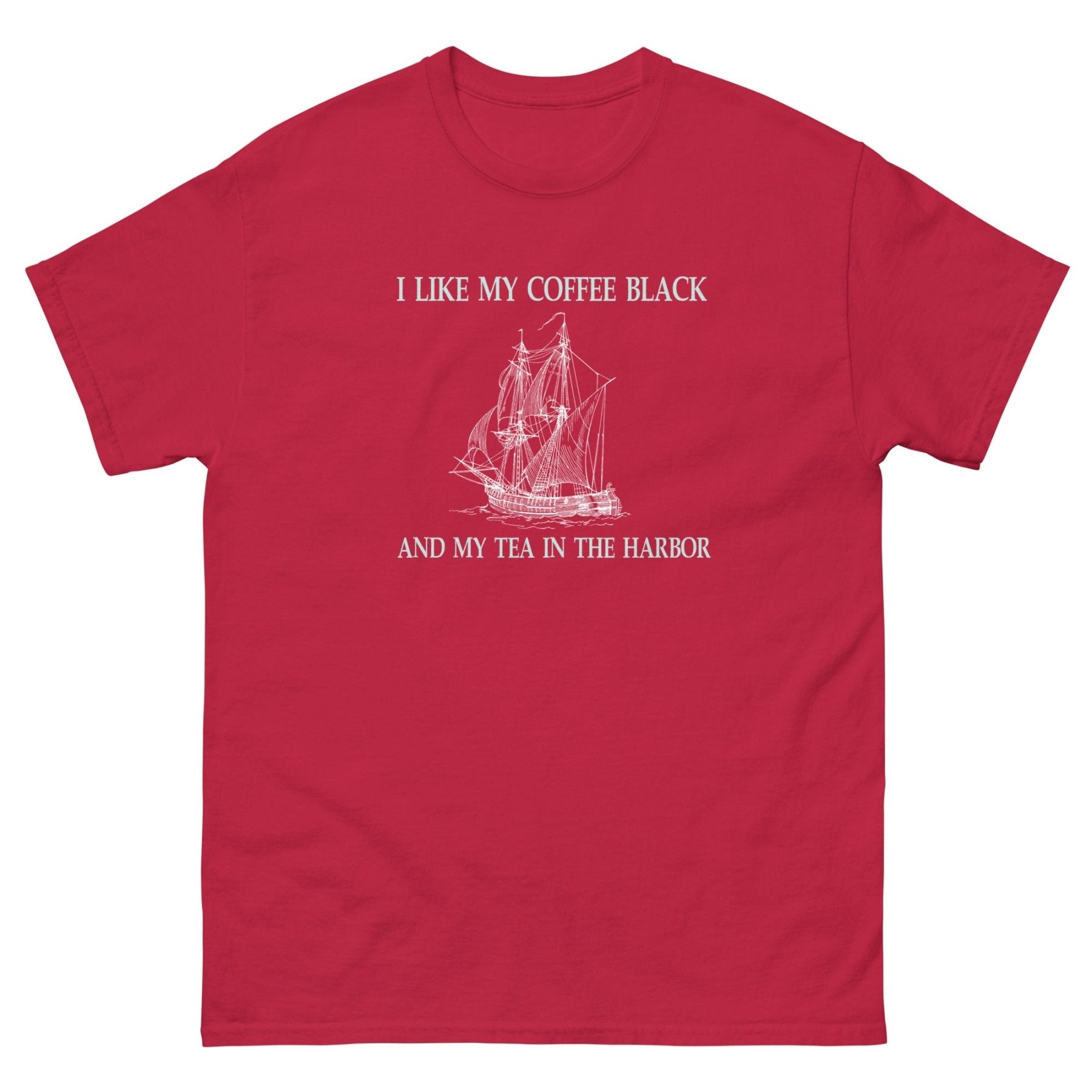 I Like My Coffee Black and Tea in the Harbor Heavy Cotton Shirt