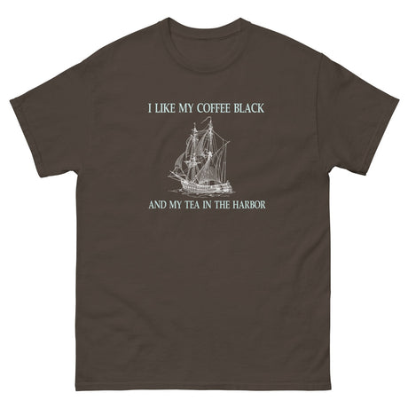 I Like My Coffee Black and Tea in the Harbor Heavy Cotton Shirt