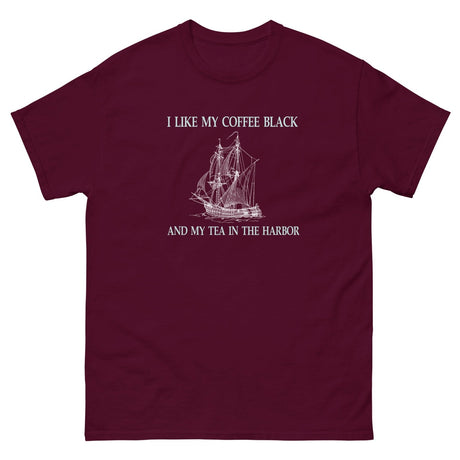 I Like My Coffee Black and Tea in the Harbor Heavy Cotton Shirt