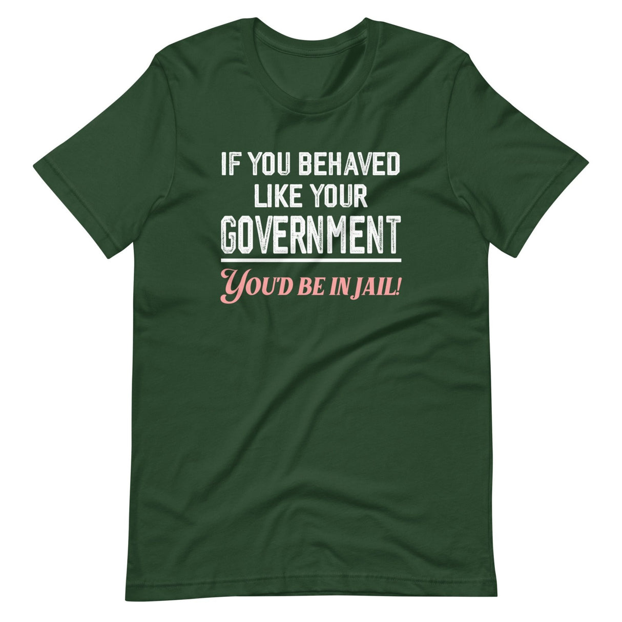If You Behaved Like Your Government You'd Be In Jail Shirt