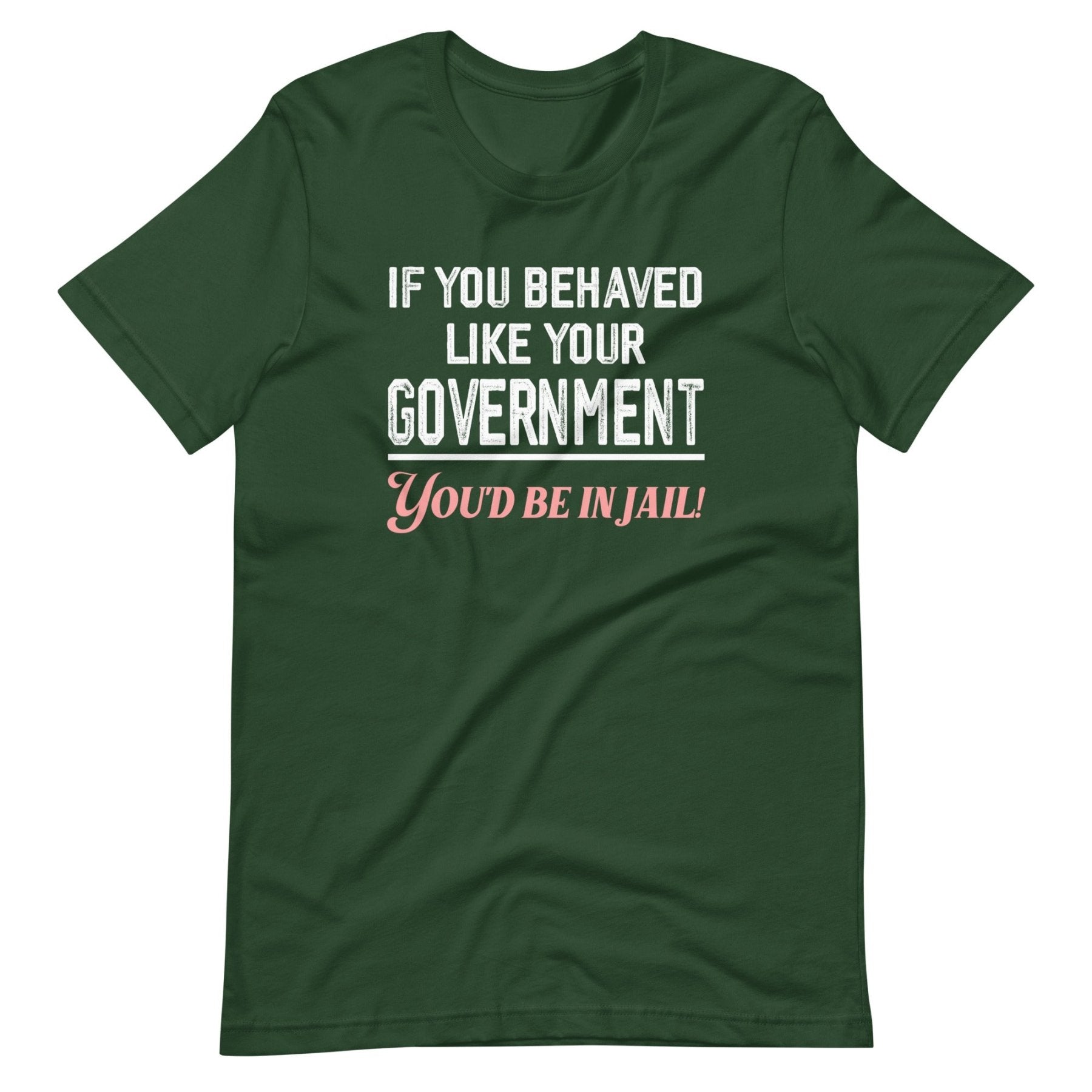 If You Behaved Like Your Government You'd Be In Jail Shirt