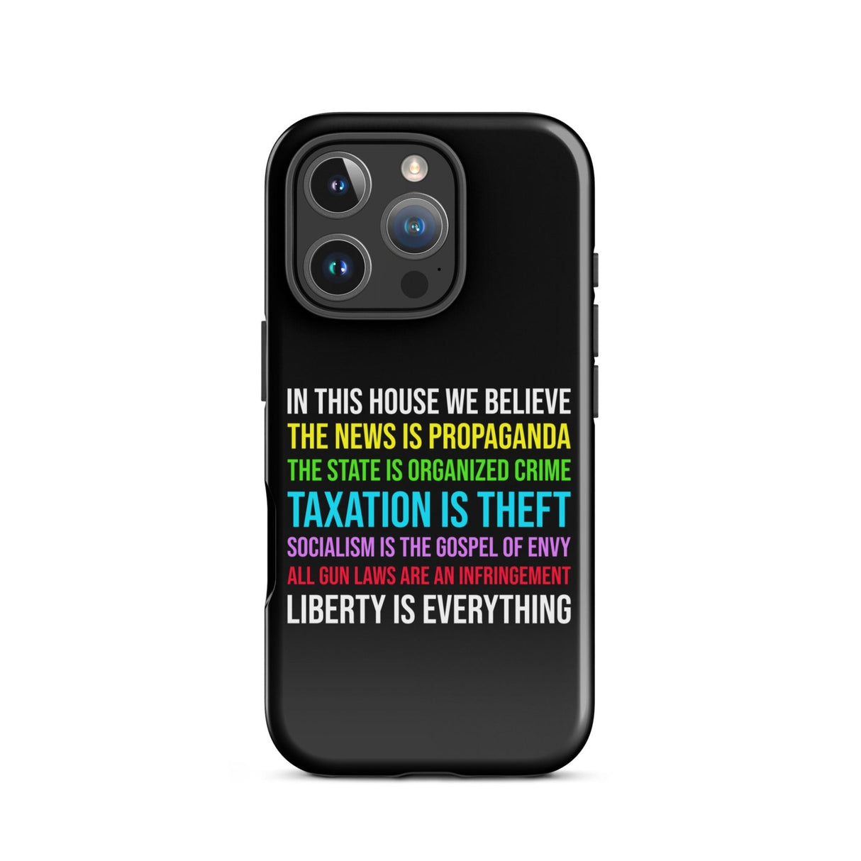 In This House Libertarian Version iPhone® Case