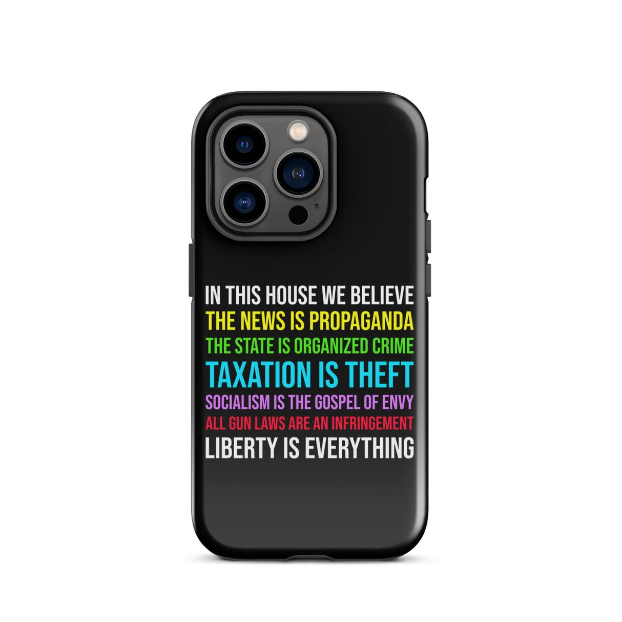 In This House Libertarian Version iPhone® Case