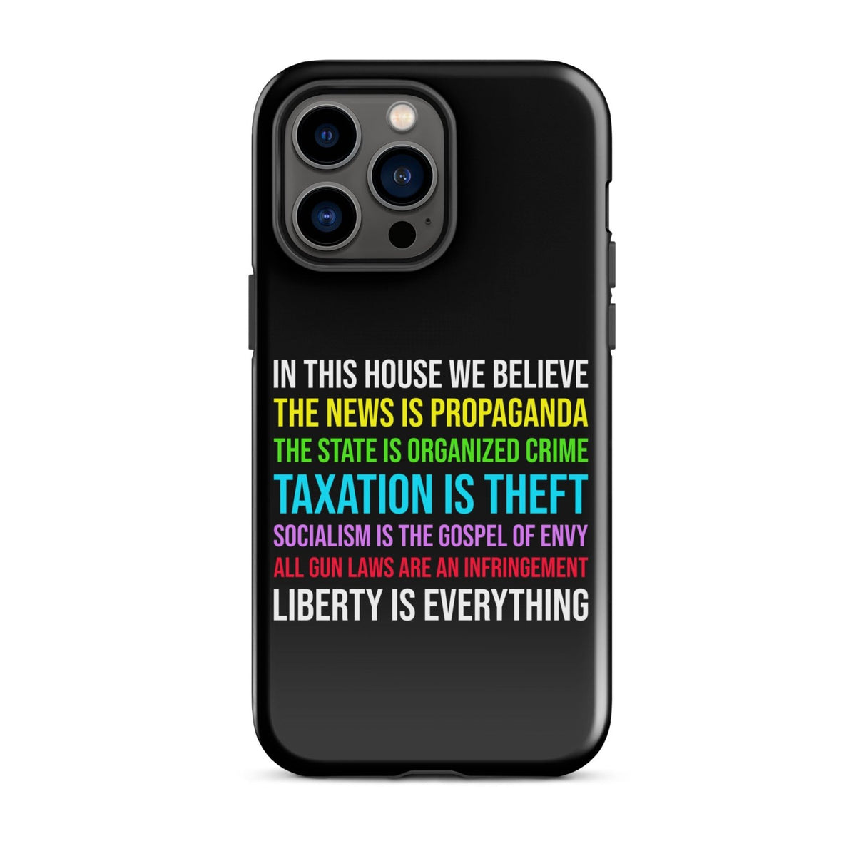 In This House Libertarian Version iPhone® Case