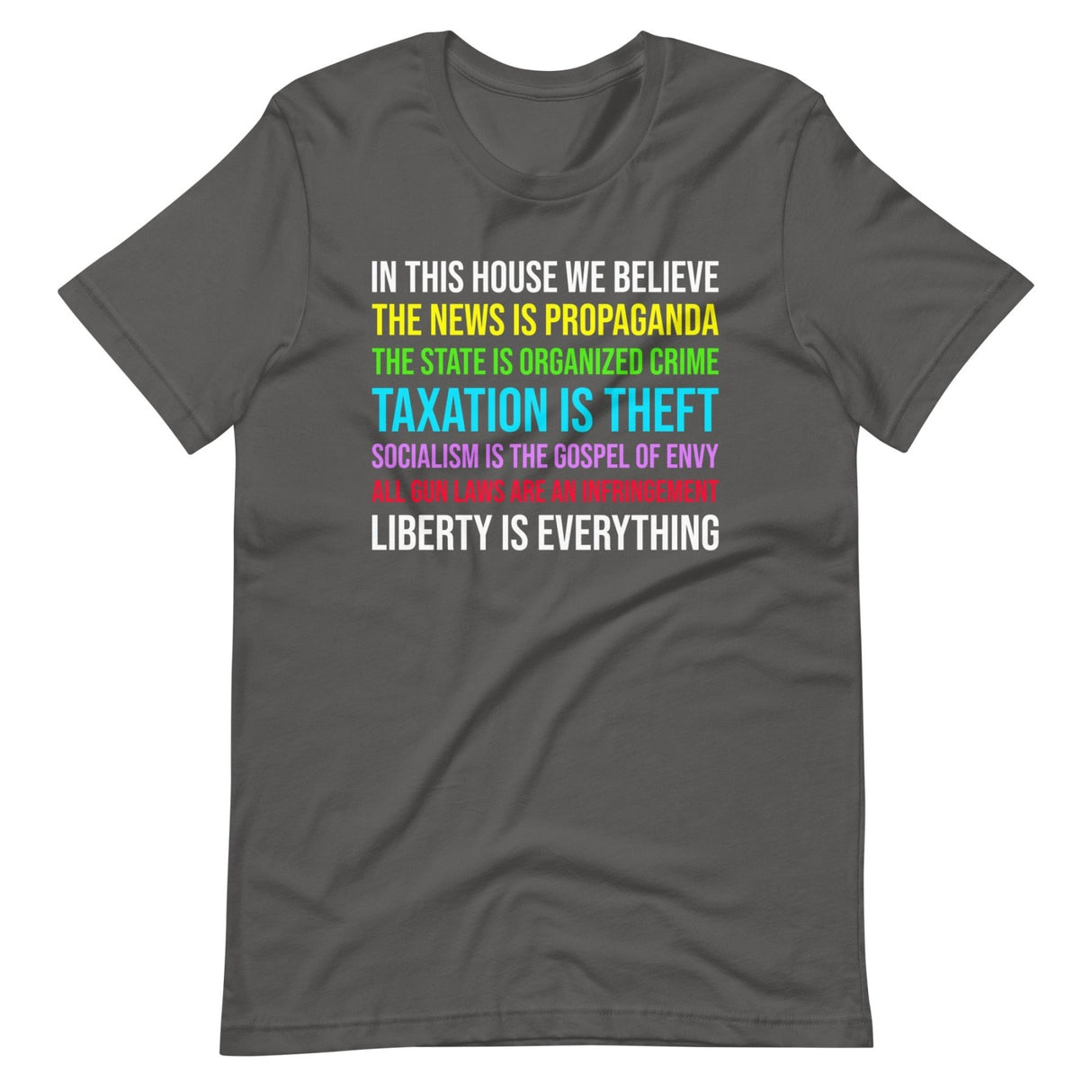 In This House We Believe Libertarian Version Shirt
