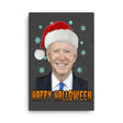 Joe Biden Happy Halloween Canvas Print