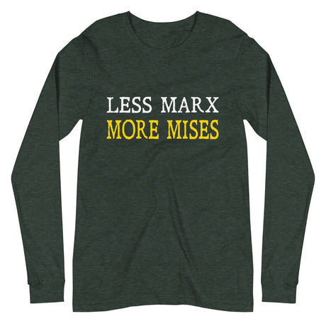 Less Marx More Mises Premium Long Sleeve Shirt