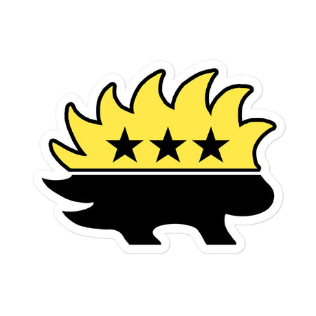 Liberty Porcupine Black and Gold Sticker