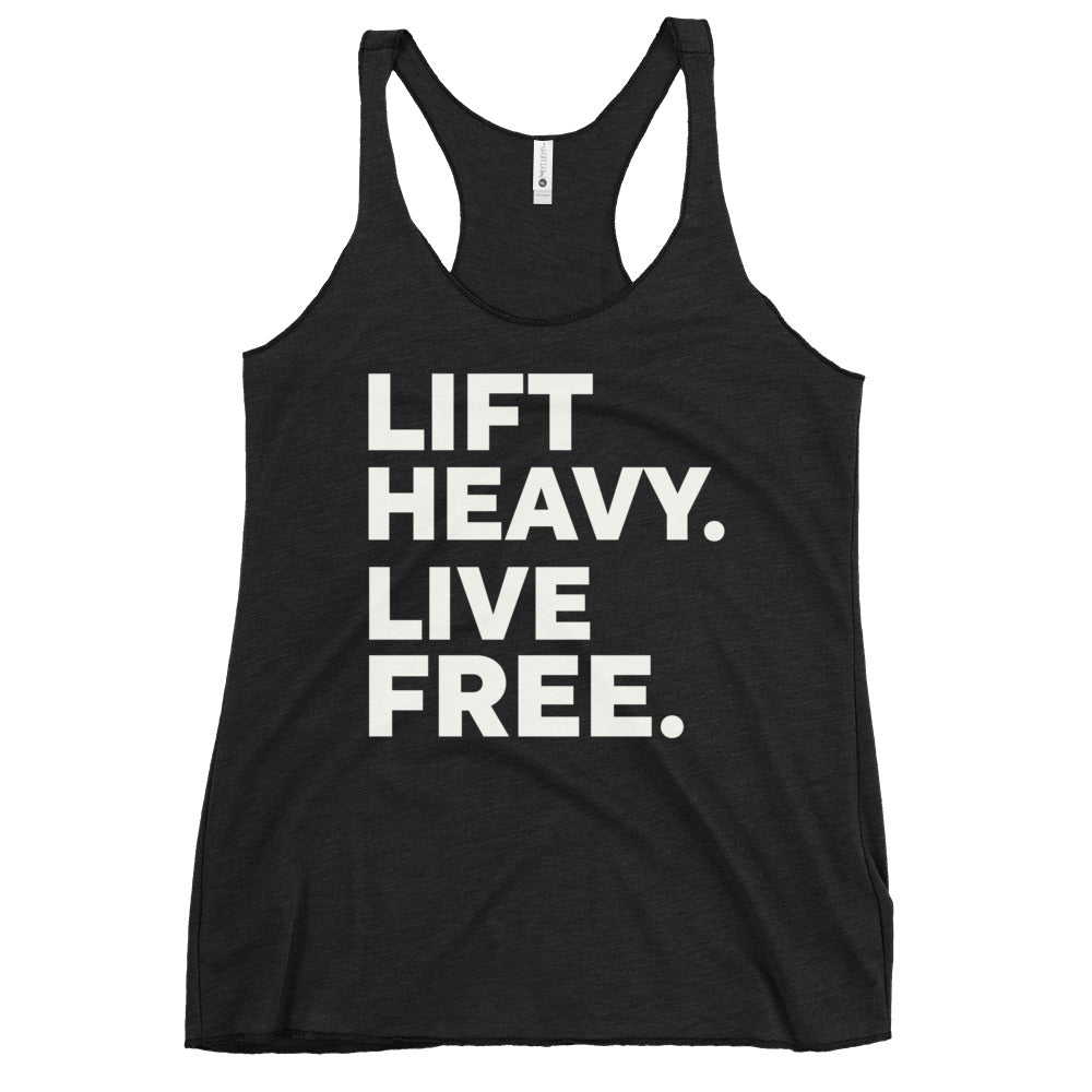 Lift Heavy Live Free Women's Racerback