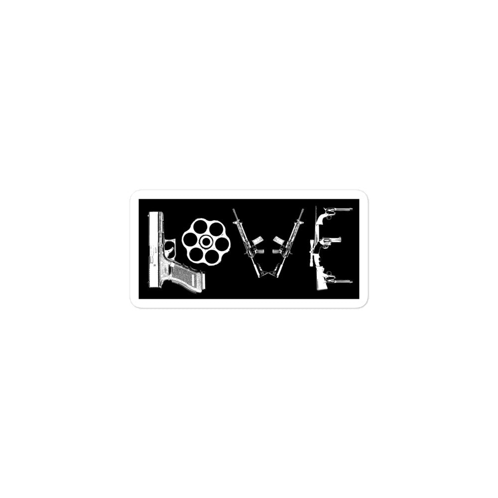 Love Gun Sticker