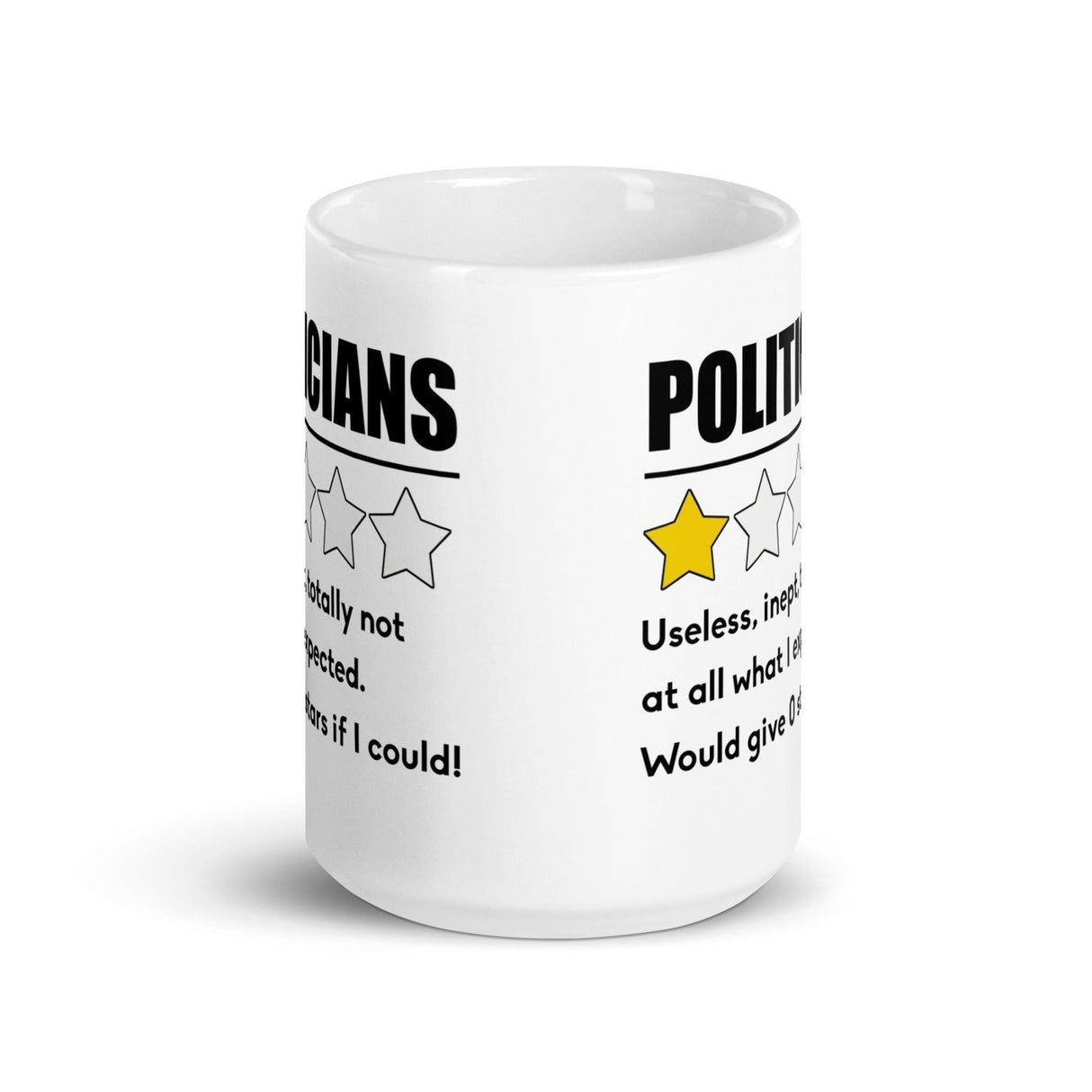 Politicians Very Bad Would Not Recommend Coffee Mug