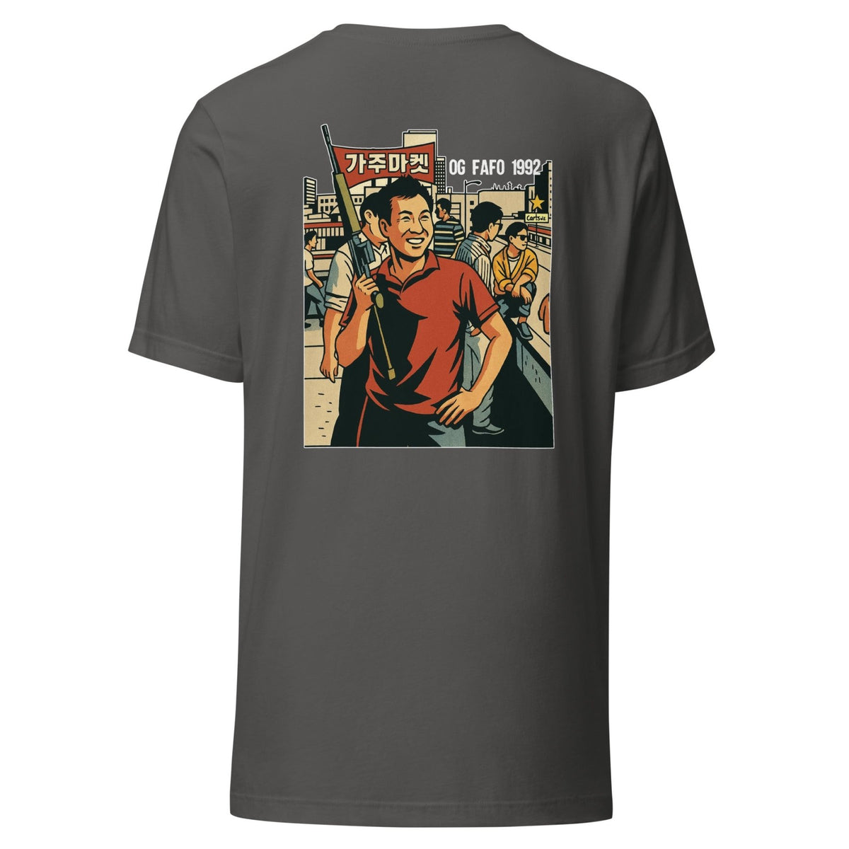 Rooftop Koreans Back Print Shirt