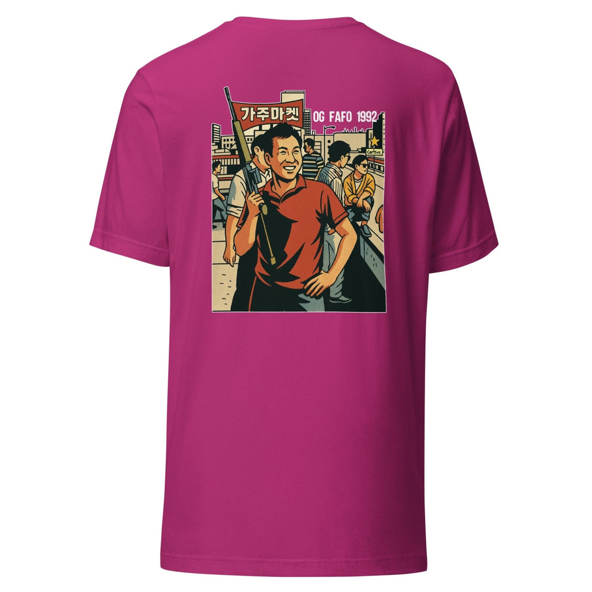 Rooftop Koreans Back Print Shirt