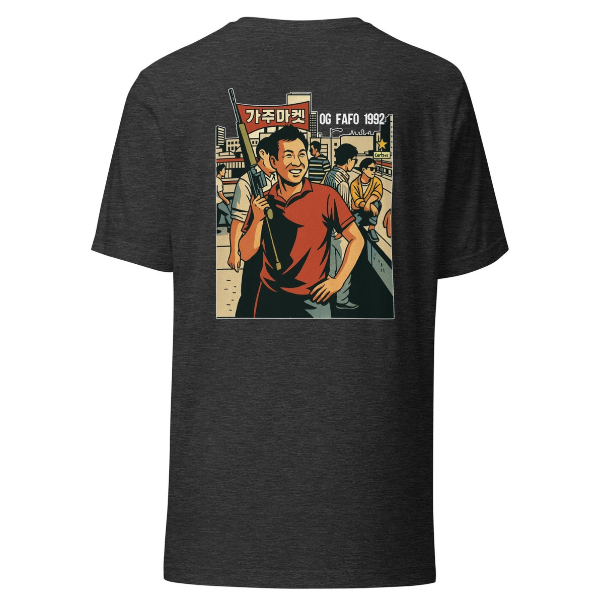 Rooftop Koreans Back Print Shirt