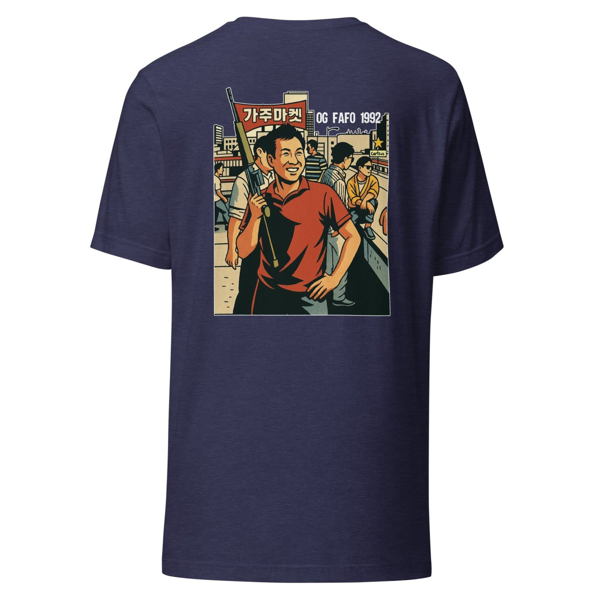 Rooftop Koreans Back Print Shirt