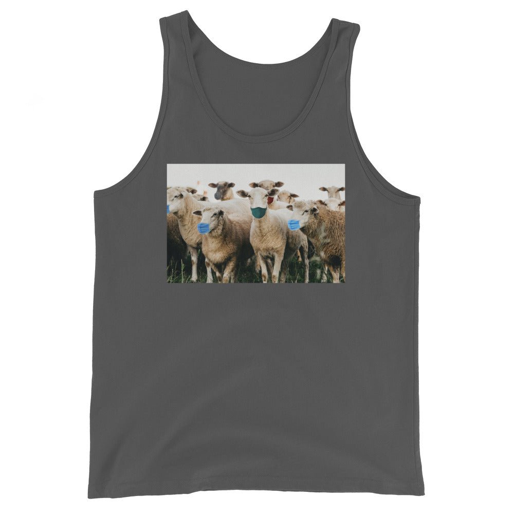 Sheep in Face Masks Premium Tank Top