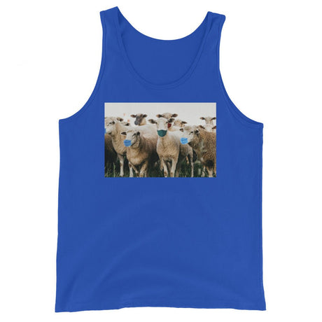 Sheep in Face Masks Premium Tank Top