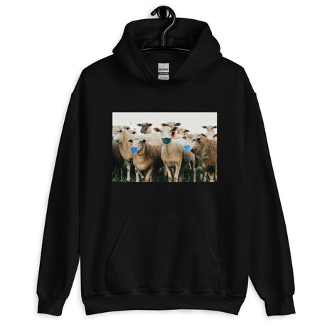 Sheep Wearing Face Masks Hoodie