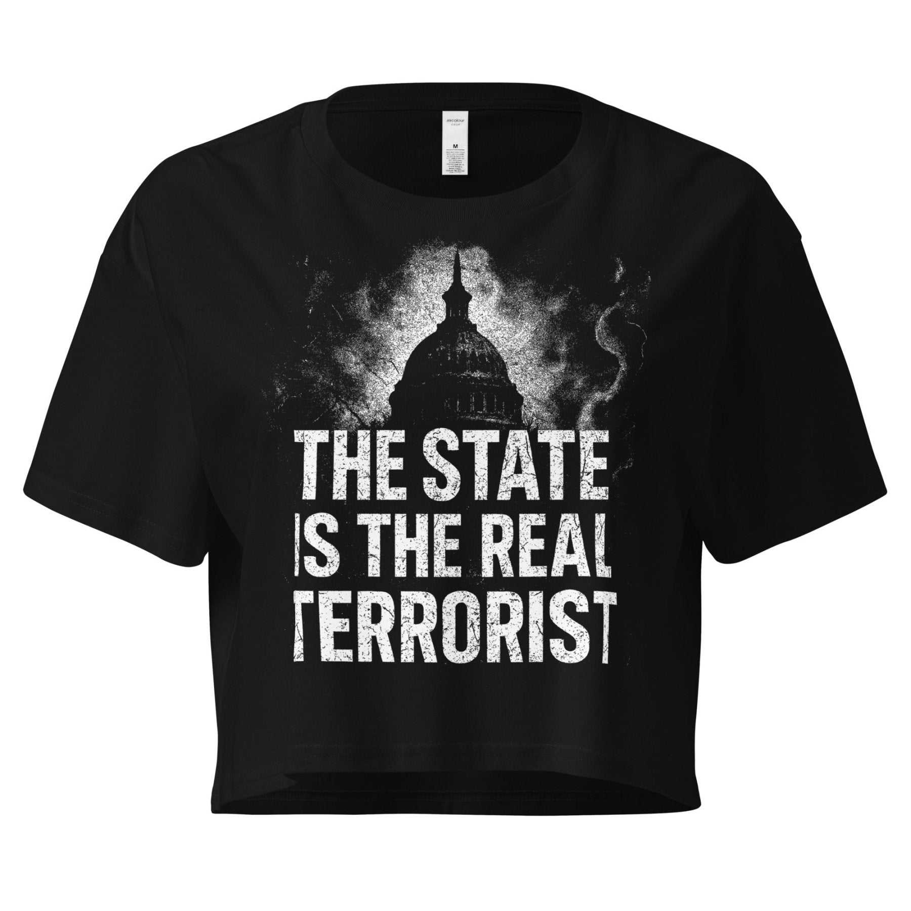 The State is The Real Terrorist Women's Crop Top