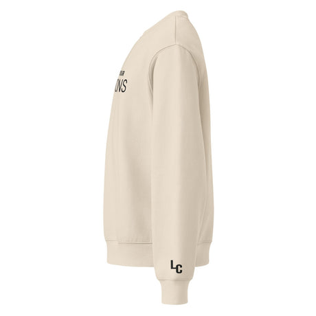 They Fear Your Questions Oversized Heavyweight Embroidered Sweatshirt