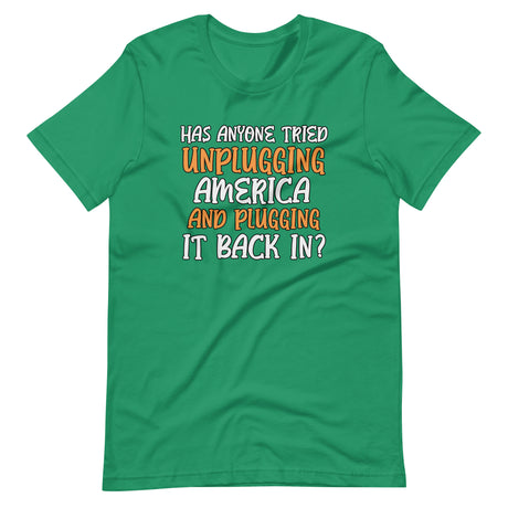 Unplugging America and Plugging It Back In Shirt - Libertarian Country